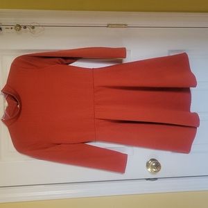 Free People Small open back mock neck 3/4 sleeve dress